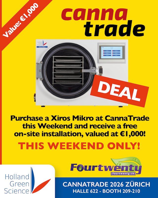 Purchase a Xiros Mikro at CannaTrade and receive free on-site installation, valued at €1,000!