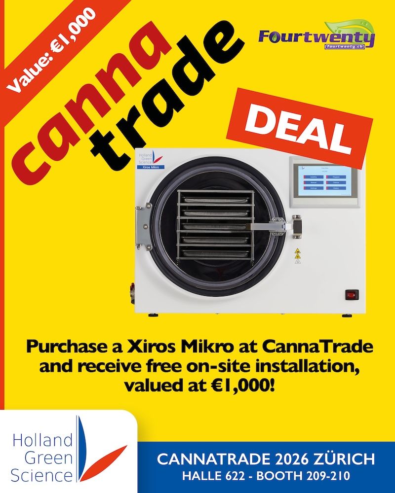 Purchase a Xiros Mikro at CannaTrade and receive free on-site installation, valued at €1,000!