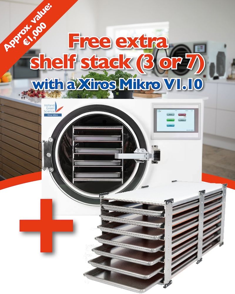 Free extra shelf stack (3 or 7) with a Xiros Mikro V1.10
